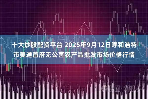 十大炒股配资平台 2025年9月12日呼和浩特市美通首府无公害农产品批发市场价格行情